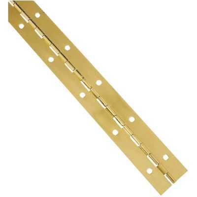 National Steel 1-1/2 In. x 12 In. Bright Brass Continuous Hinge